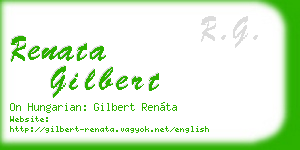 renata gilbert business card