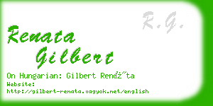 renata gilbert business card